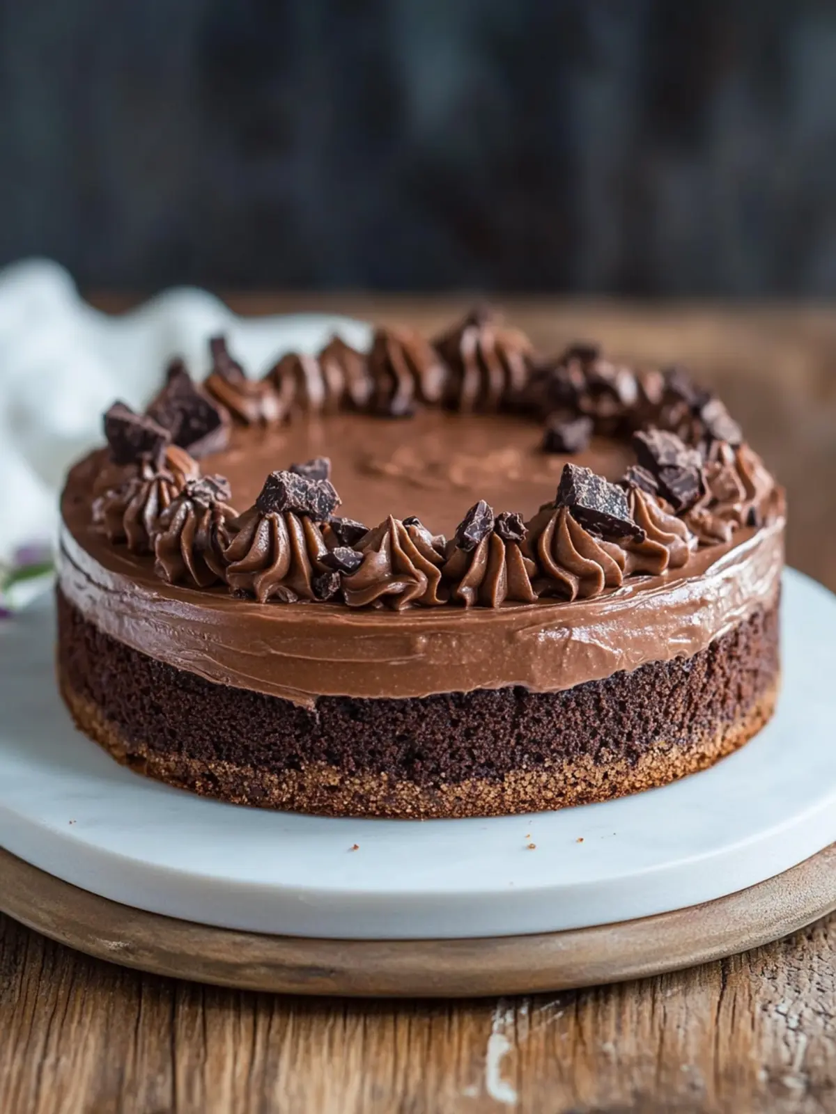 Schoko-Brownie-Torte mit Schokoladencreme für Schokoladenliebhaber 4 Schoko-Brownie-Torte mit Schokoladencreme