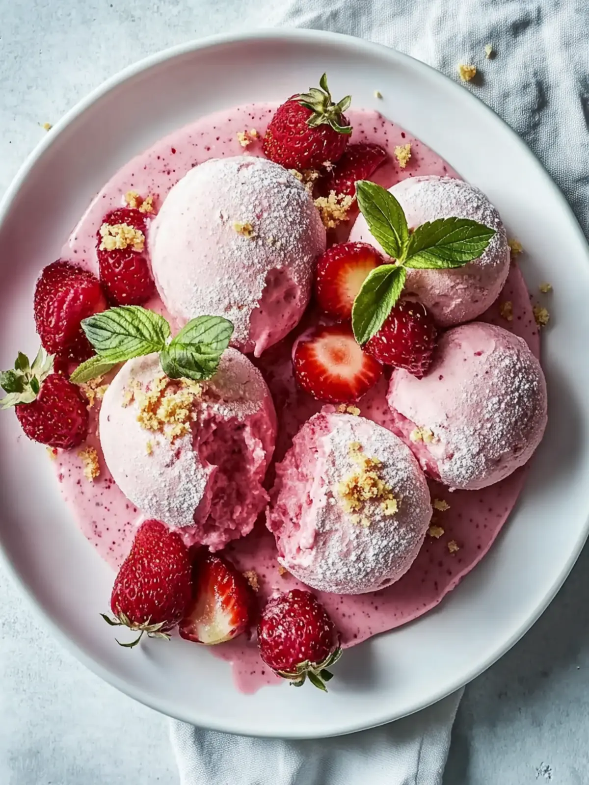 Erdbeer-Käsekuchen-Proteinkugeln in 15 Minuten zubereiten 2 Erdbeer-Käsekuchen-Proteinkugeln in 15 Minuten