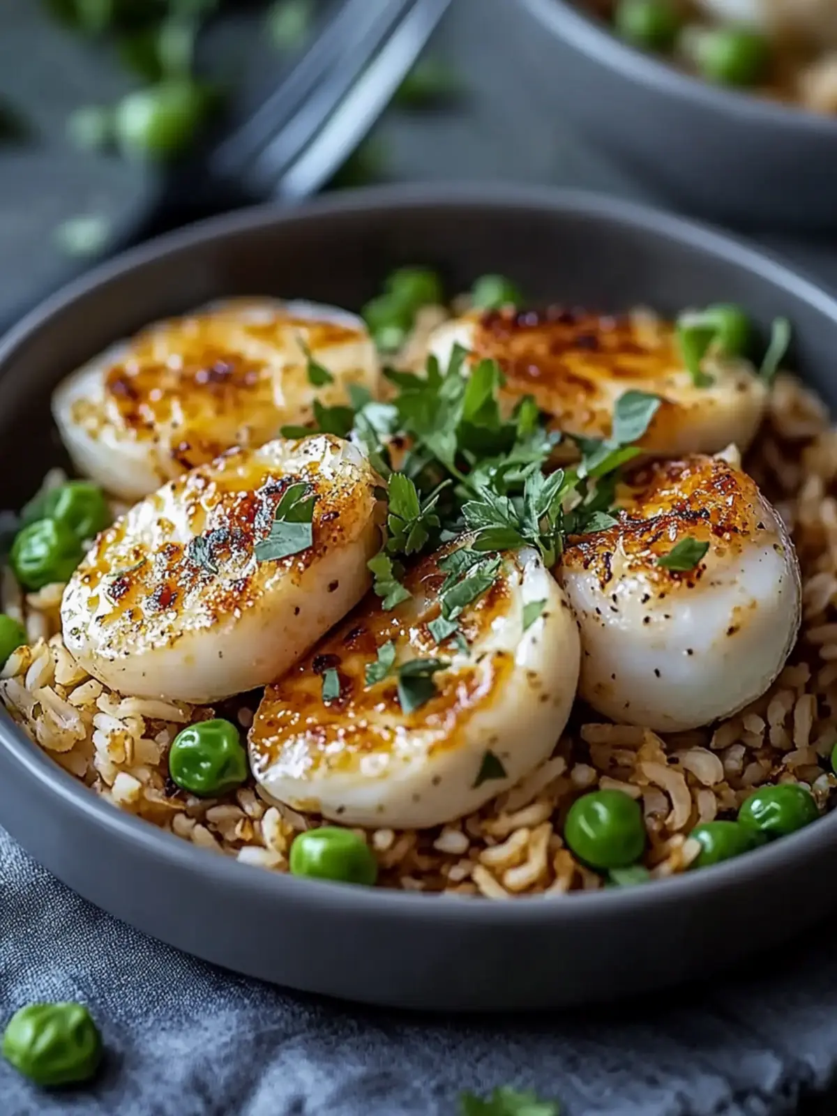 Knuspriger gebratener Reis mit Knoblauchhähnchen: So gelingt's! 2 knuspriger gebratener Reis mit Knoblauchhähnchen