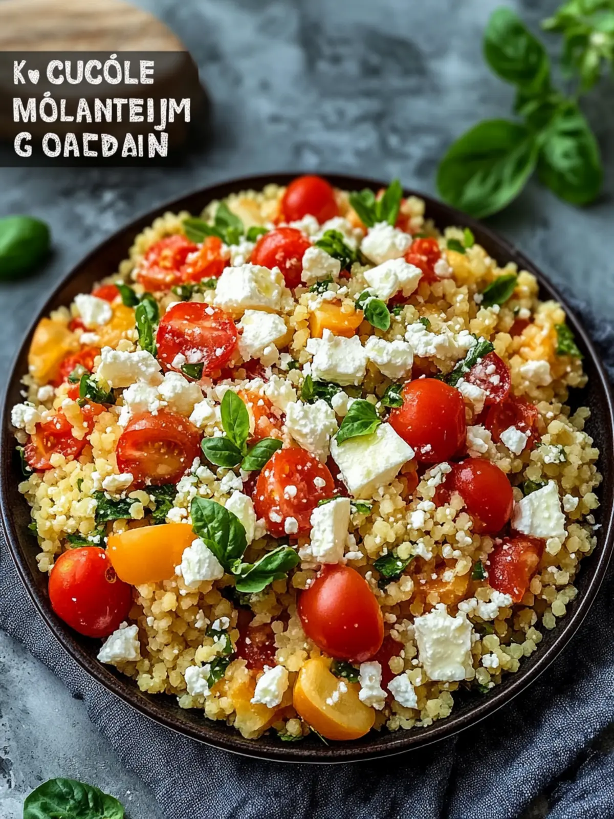 Köstlicher Couscous Salat mit Feta – Gesund und Schnell genießen 2 Delicious Couscous Salad with Feta