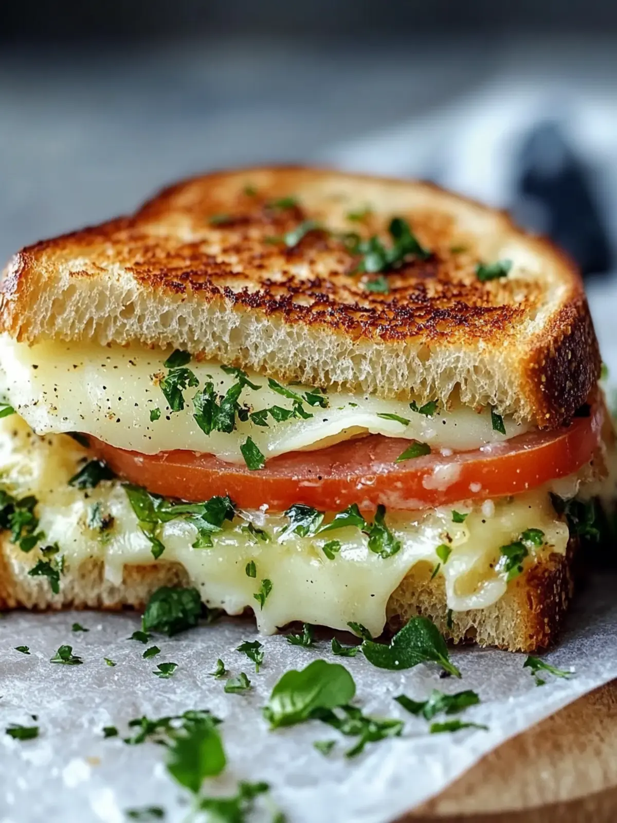 Knoblauchbrot Käse Sandwich – Knuspriger Genuss für Zuhause 4 Knoblauchbrot Käse Sandwich