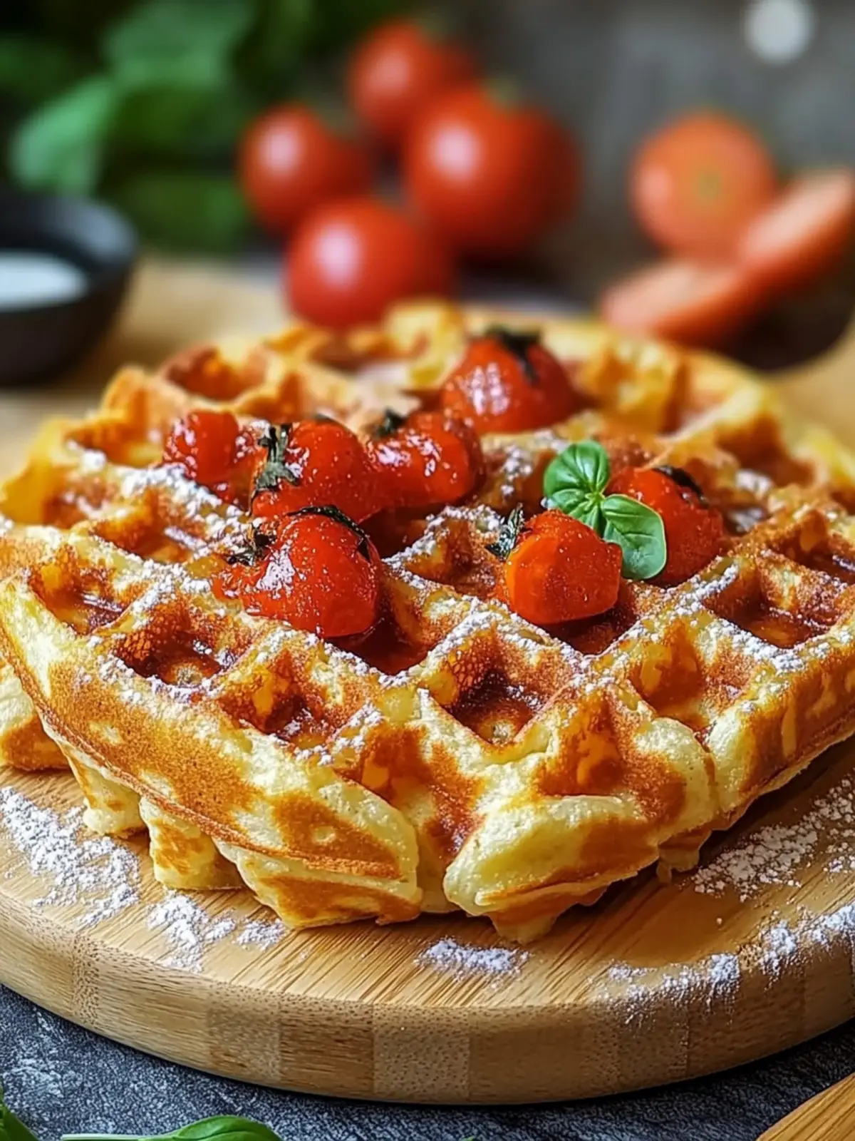 Pizza-Waffeln für Babys und Kleinkinder