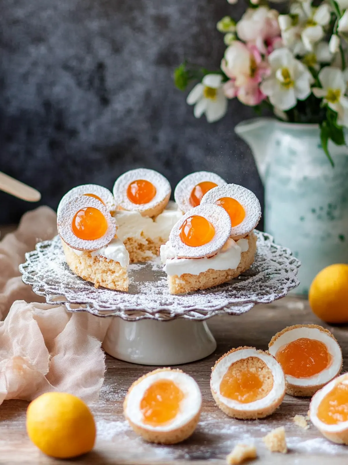 Spiegelei-Kekse mit Pfirsich-Füllung: Festliche Köstlichkeit für Ostern 2 Spiegelei-Kekse mit Pfirsich-Füllung