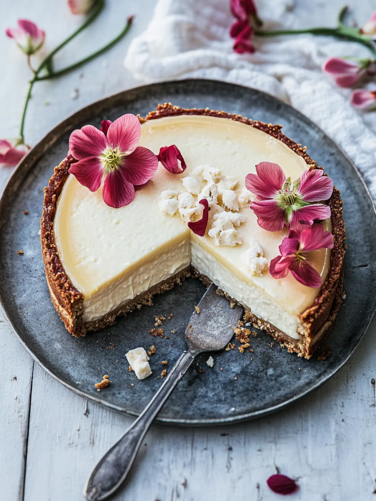 Frühlingsliebling – Rhabarber-Käsekuchen mit knusprigem Boden 2 Frühlingsliebling – Rhabarber-Käsekuchen
