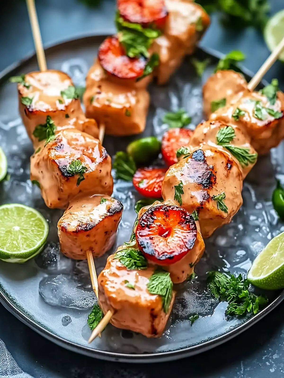 Bang Bang Hühnchen Spieße Rezept