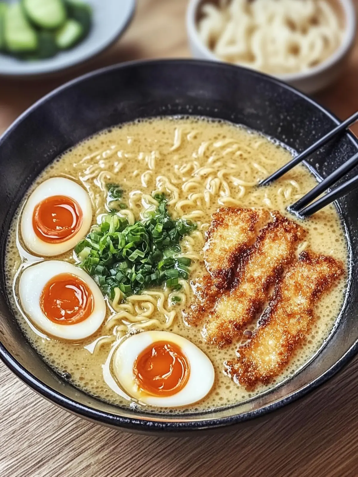 Genieße Knuspriges Hähnchen Katsu Ramen für Zuhause 2 Knuspriges Hähnchen Katsu Ramen