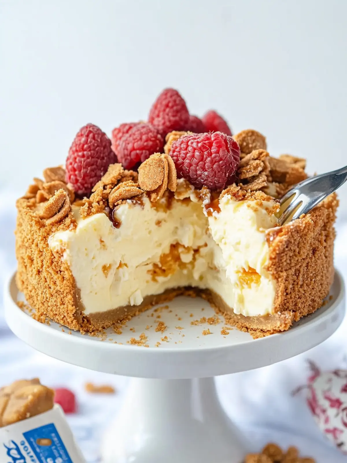 Himmlischer TikTok Japanischer Käsekuchen mit Biscoff (keine Backen) 2 TikTok Japanischer Käsekuchen mit Biscoff (keine Backen)