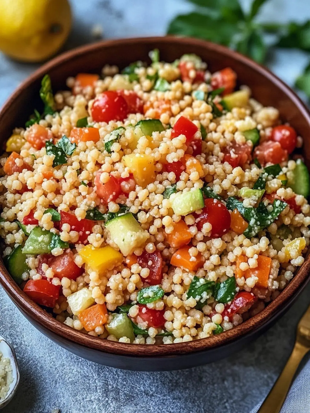 Couscous-Salat einfaches Rezept für frische Sommer-Genüsse 2 Couscous-Salat einfaches Rezept