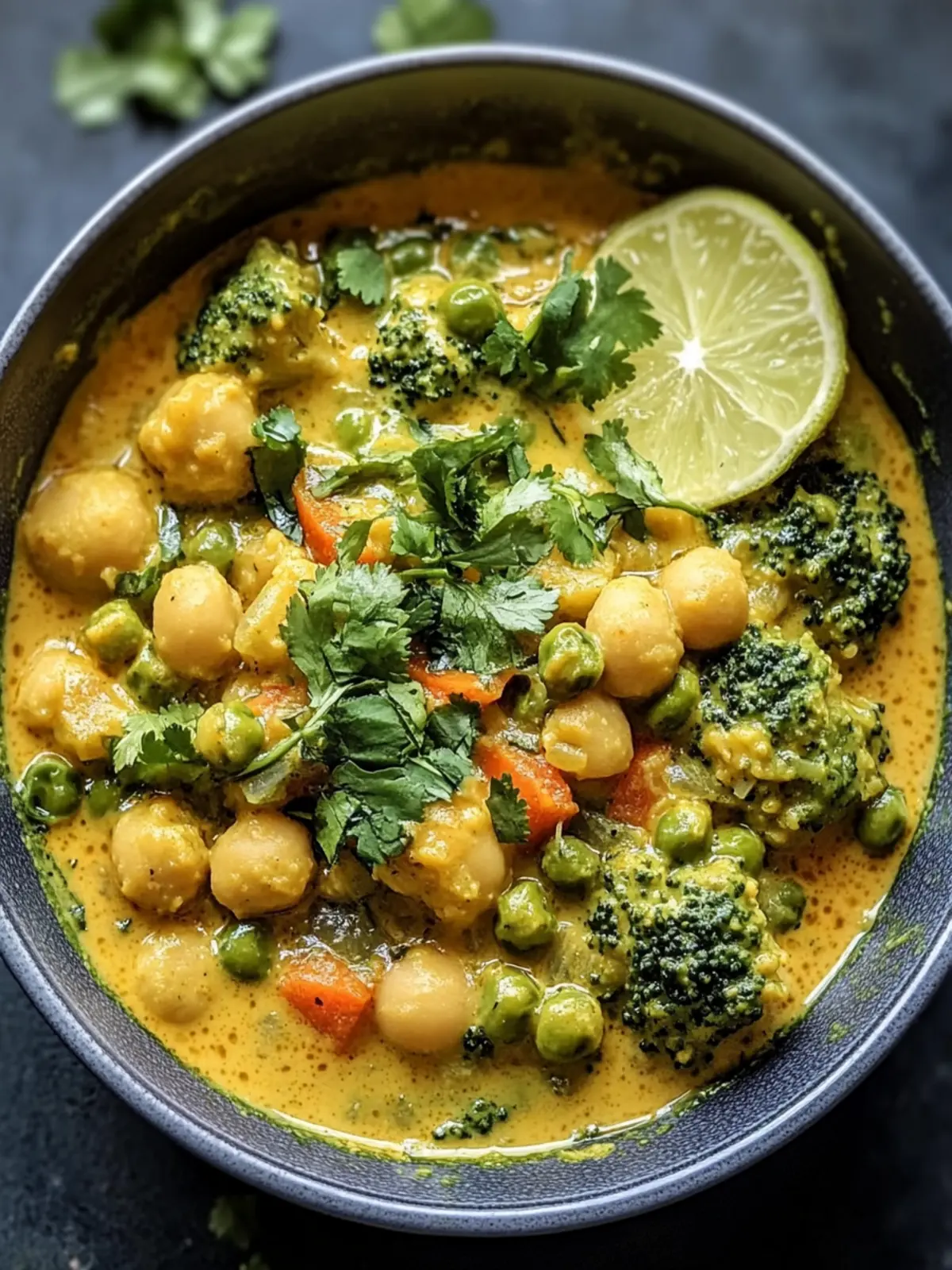 Cremiges Brokkoli Kichererbsen Curry für gemütliche Abende 2 Cremiges Brokkoli Kichererbsen Curry