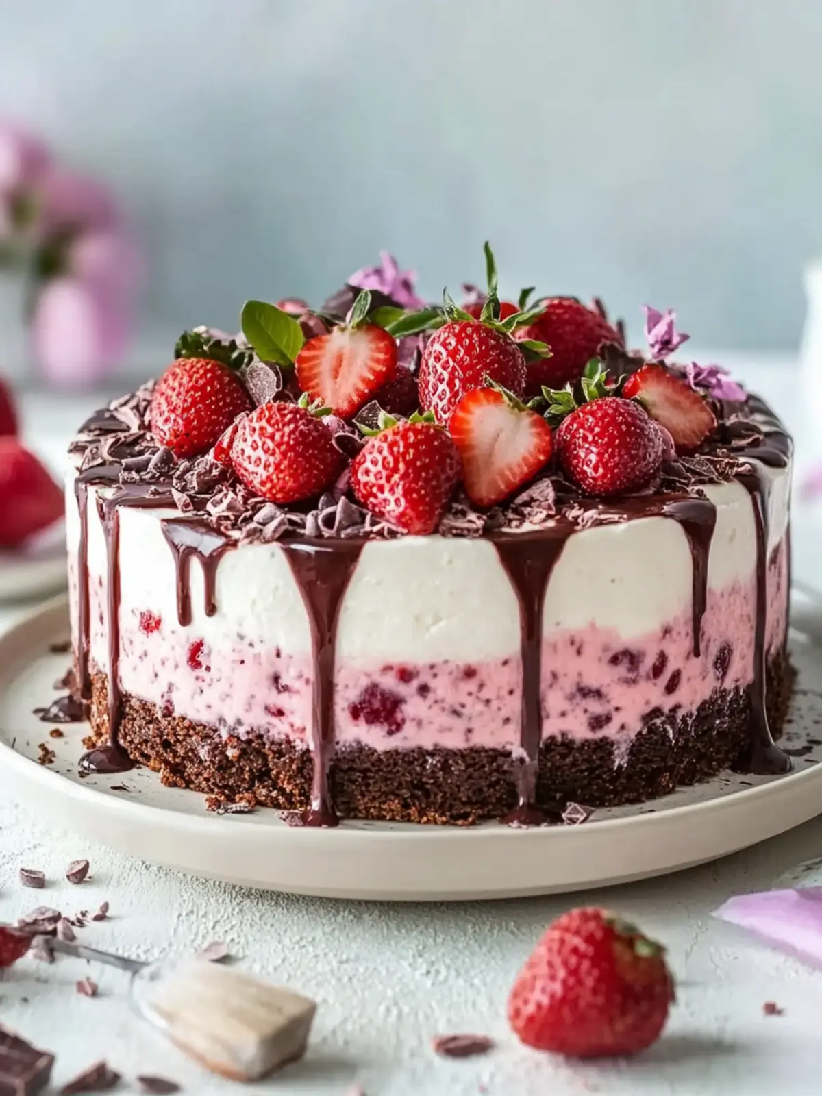 Yogurette Erdbeertorte – Beste Sommertorte mit Schoko & Erdbeeren! 3 Yogurette Erdbeertorte – Beste Sommertorte mit Schoko & Erdbeeren