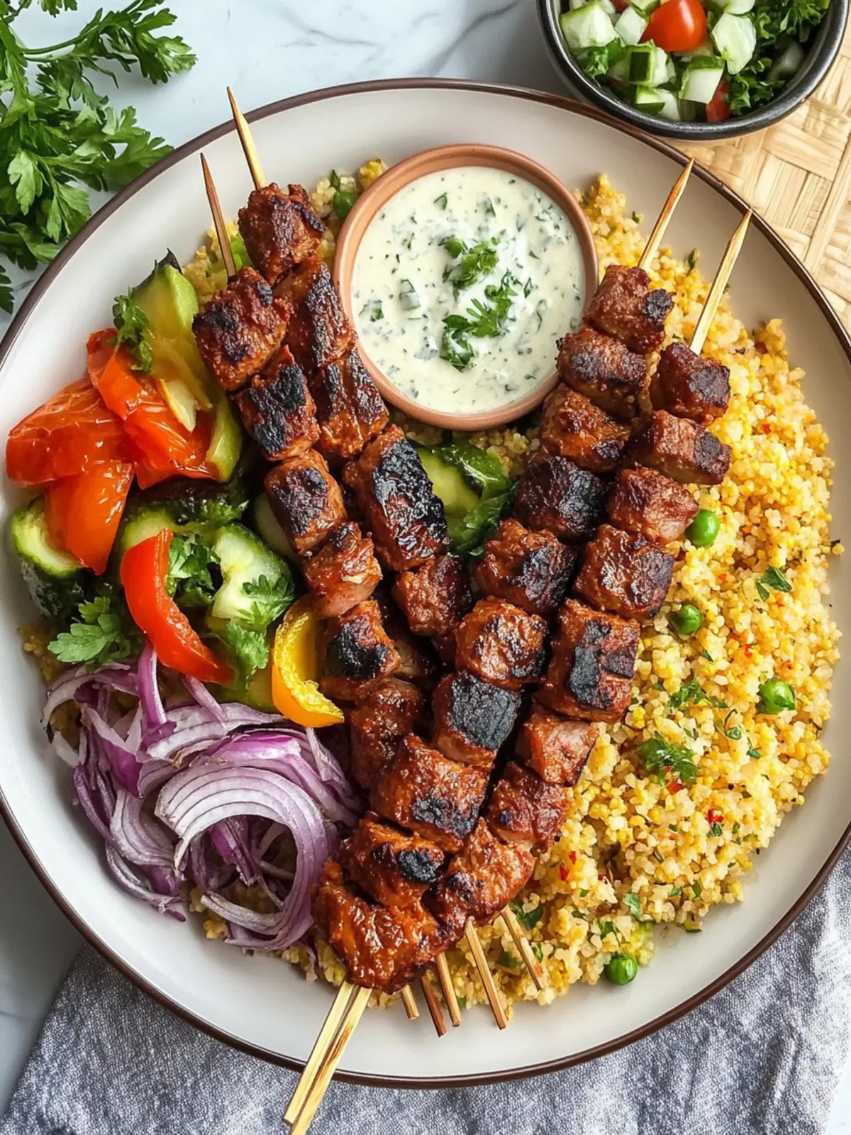 Bulgur-Pilaw & Adana-Kebab: Ein schnelles Festmahl zuhause 2 Bulgur-Pilaw & Adana-Kebab