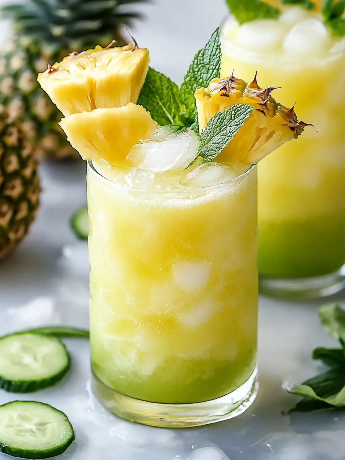Ananas Gurke Agua Fresca