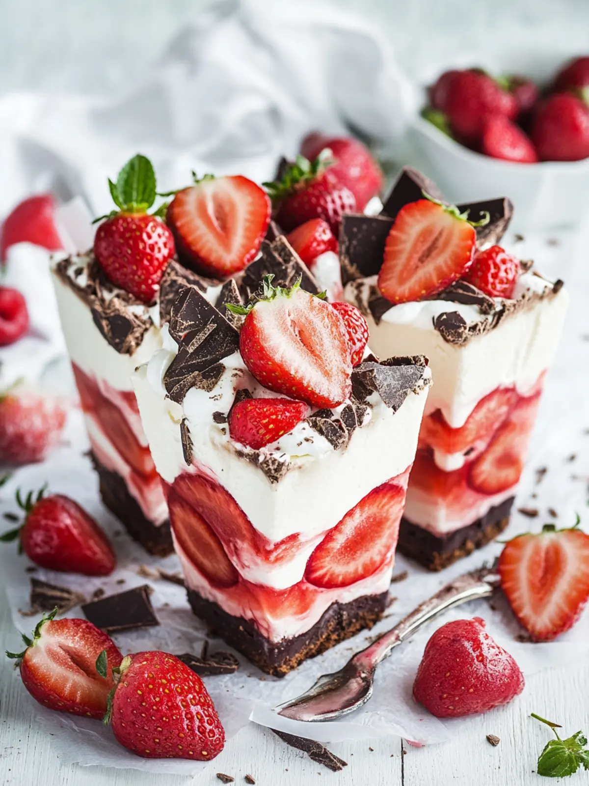 Erdbeer-Schoko-Quarkherz Muttertag