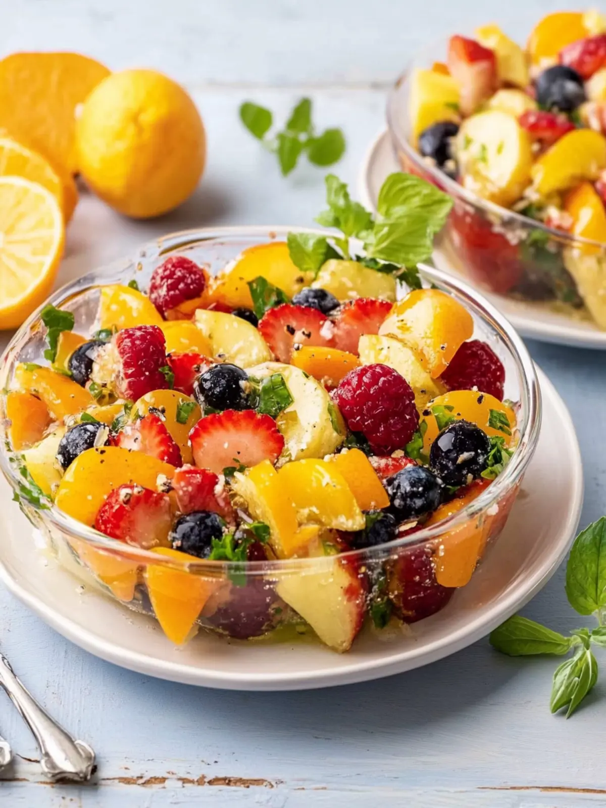 Frischer Oster-Obst-Salat für einen spritzigen Brunch 2 Oster-Obst-Salat