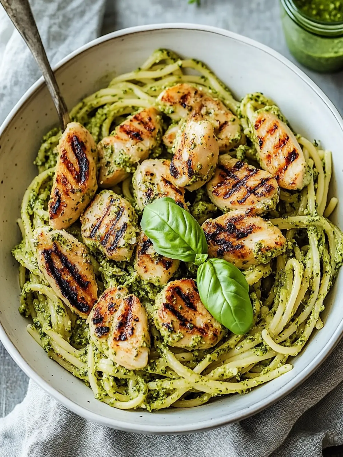 Leckere Gegrillte Hähnchen-Pesto-Pasta In 30 Minuten Genießen 3 Leckere Gegrillte Hähnchen-Pesto-Pasta In 30 Minuten Fertig