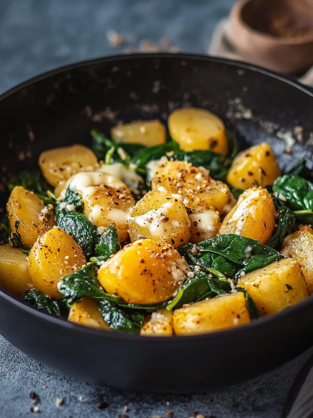 Cremige Spinat Kartoffel Pfanne: Veganer Genuss für jeden Tag 5 Cremige Spinat Kartoffel Pfanne