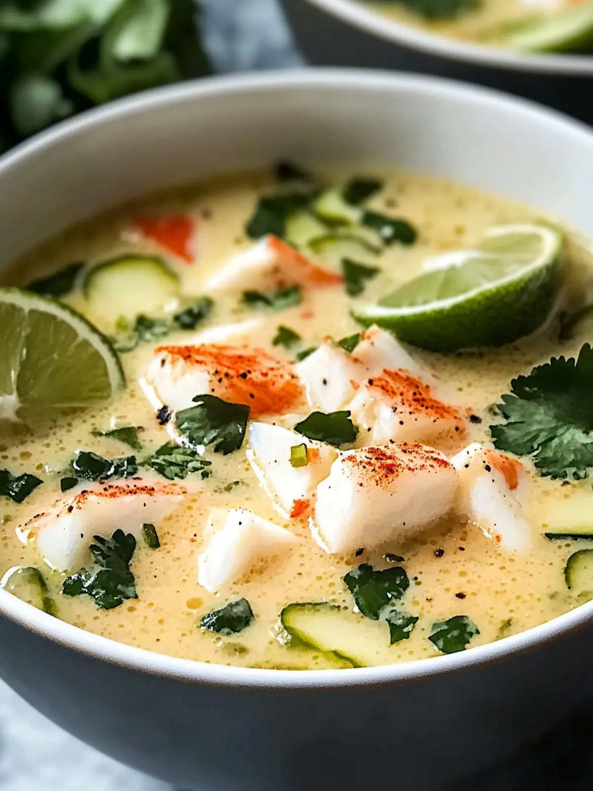 Kokos-Limetten-Fischsuppe – Tropischer Genuss für jeden Abend 2 Kokos-Limetten-Fischsuppe