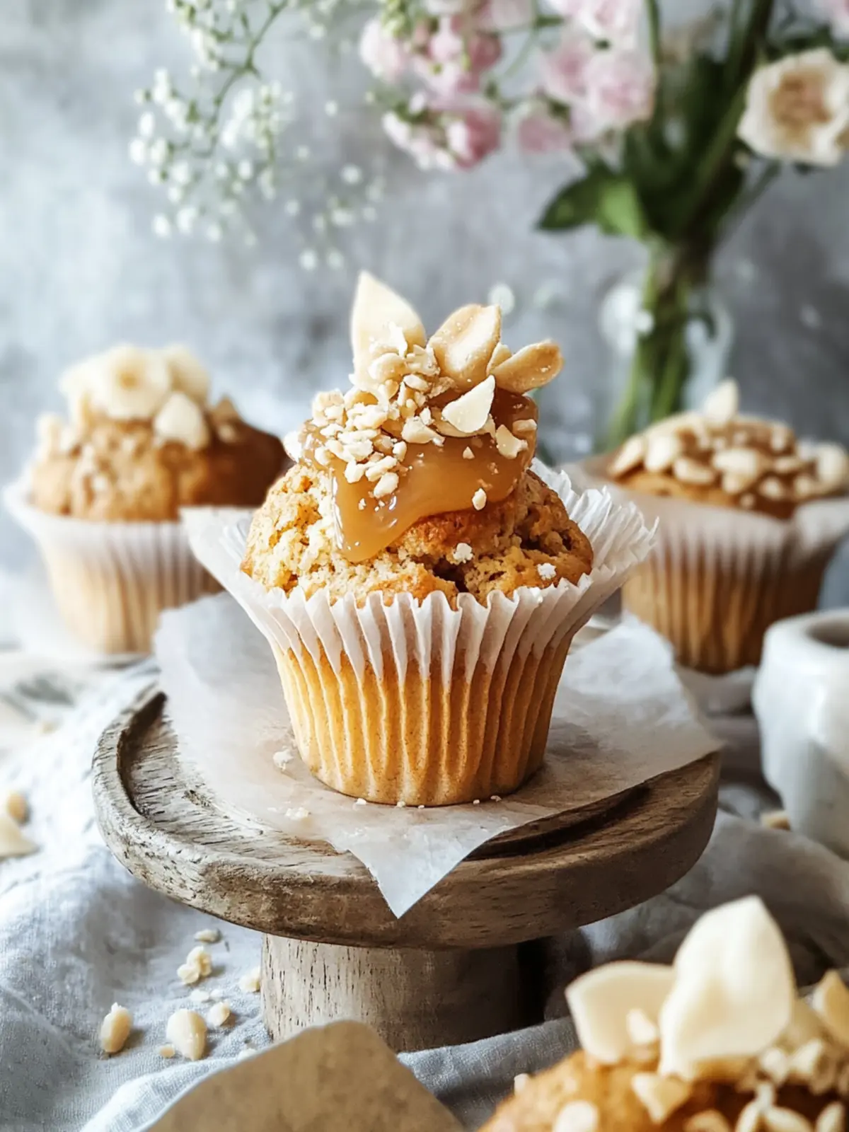 Vegane gesalzene Karamellmuffins - Süß und gesund genießen 3 Vegane gesalzene Karamellmuffins