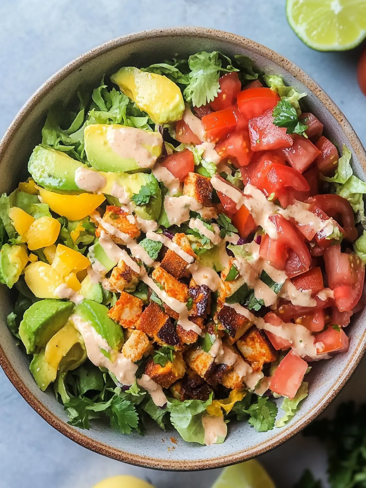 Köstlicher Santa Fe Salat mit Saftigem Hühnchen in 30 Minuten 3 Santa Fe Salat