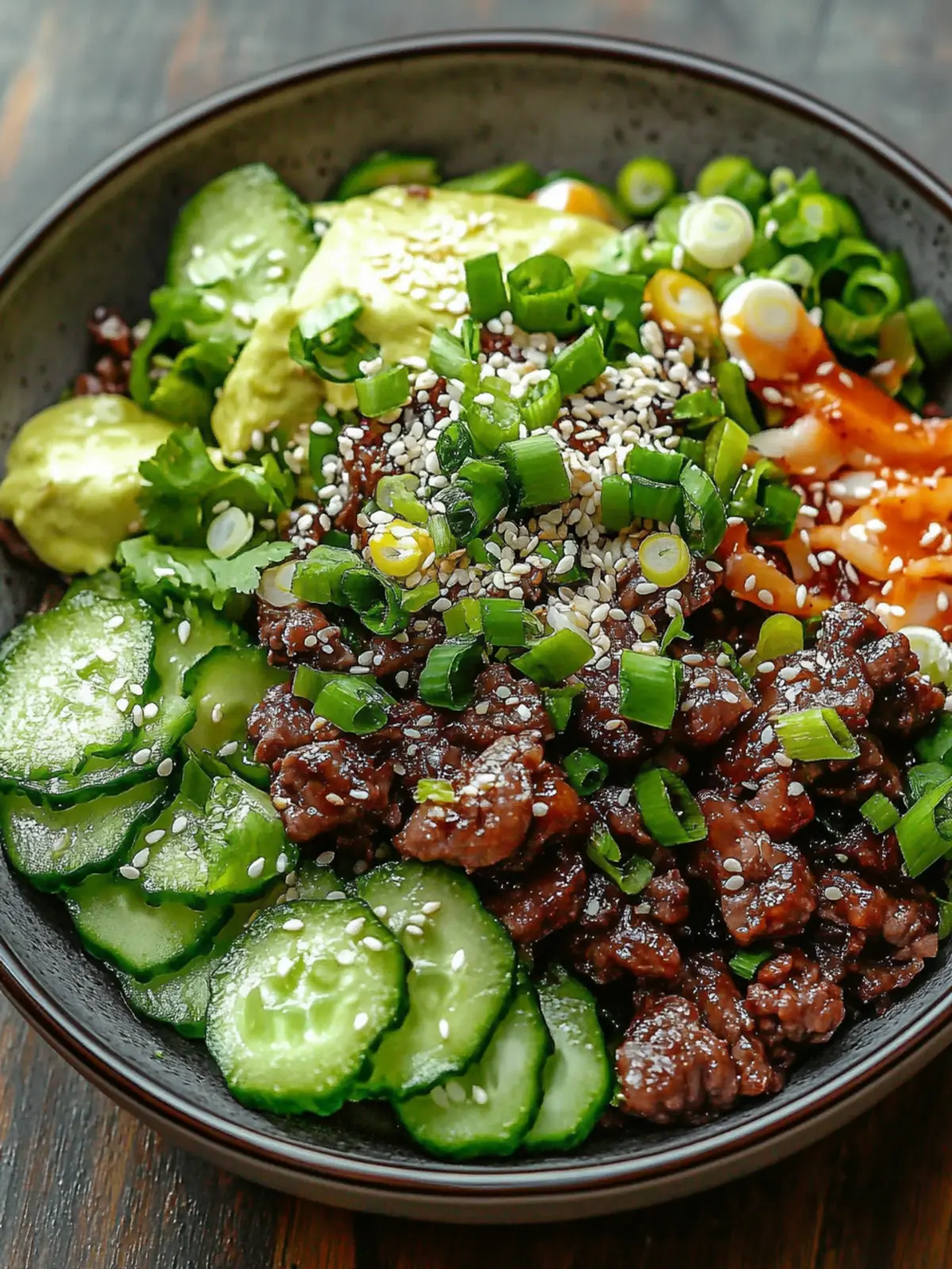 Unwiderstehliches würziges Keto Koreanisches Rinderhackfleisch & Gurkensalat für schnelle Abende 3 Unwiderstehliches würziges Keto Koreanisches Rinderhackfleisch & Gurkensalat