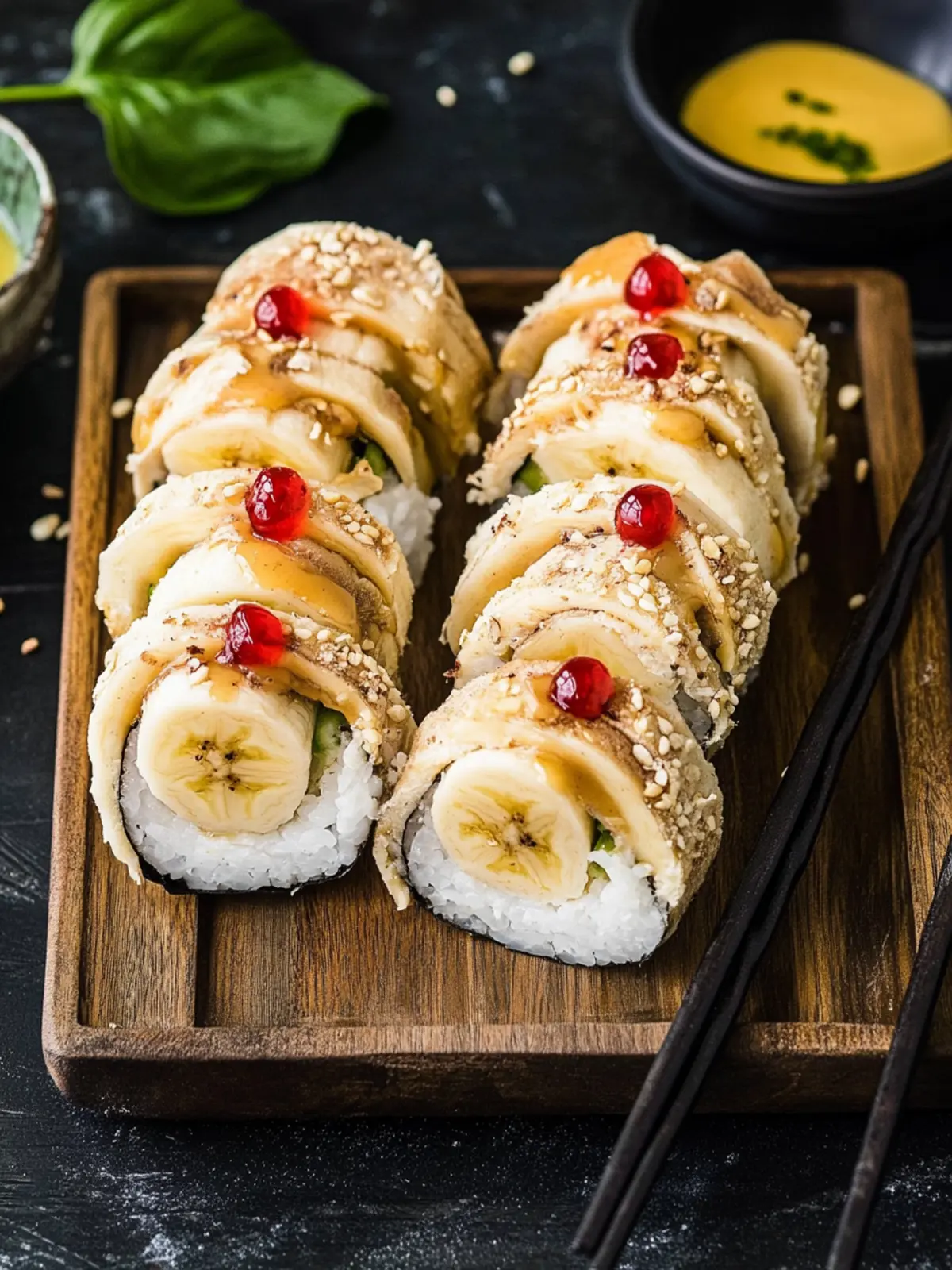 Bananen-Sushi-Rollen: Gesunde Snacks für kreative Esser 4 Bananen-Sushi-Rollen