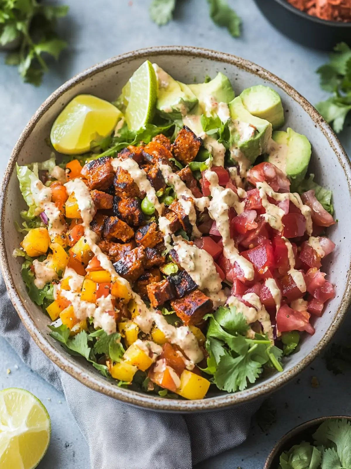 Köstlicher Santa Fe Salat mit Saftigem Hühnchen in 30 Minuten 4 Santa Fe Salat