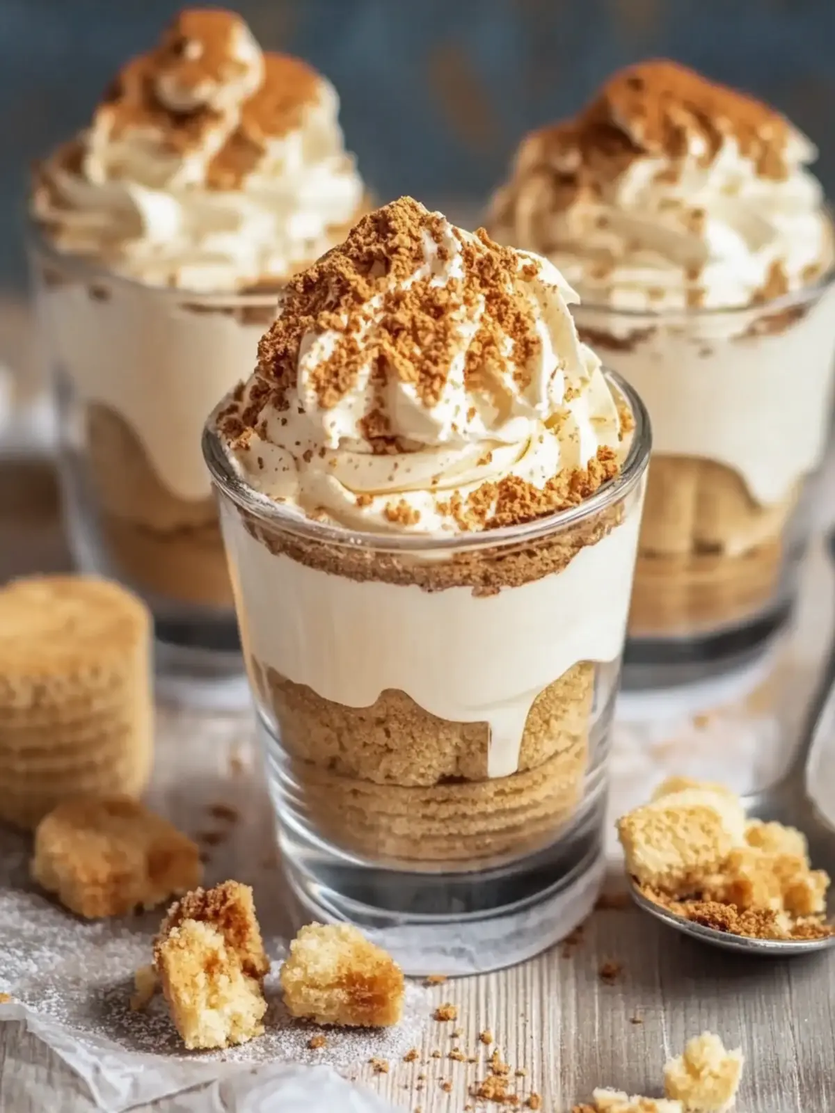 Keine-Bake Biscoff Cheesecake Becher für sorgenfreies Naschen 3 Keine-Bake Biscoff Cheesecake Becher