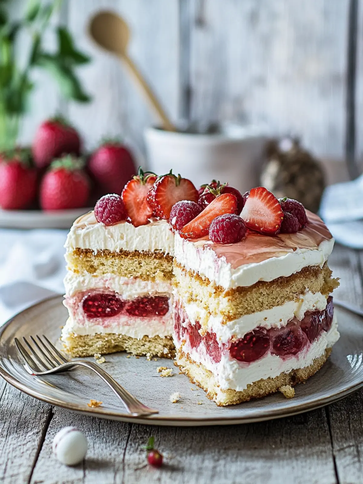 Erdbeerliebe – Erdbeer-Baiser-Torte für deinen Sommergenuss 3 Erdbeerliebe – Erdbeer-Baiser-Torte