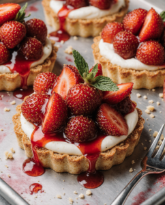 Erdbeertörtchen mit Vanillepudding: Perfekte Sommernascherei 2 Erdbeertörtchen mit Vanillepudding: Perfekte Sommernascherei