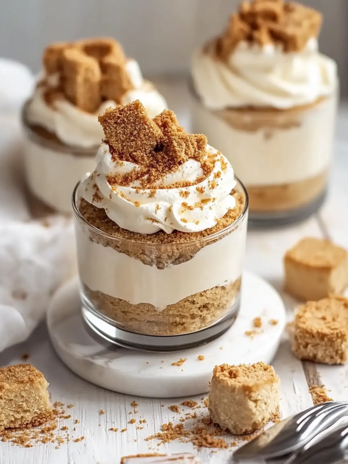 Keine-Bake Biscoff Cheesecake Becher für sorgenfreies Naschen 2 Keine-Bake Biscoff Cheesecake Becher