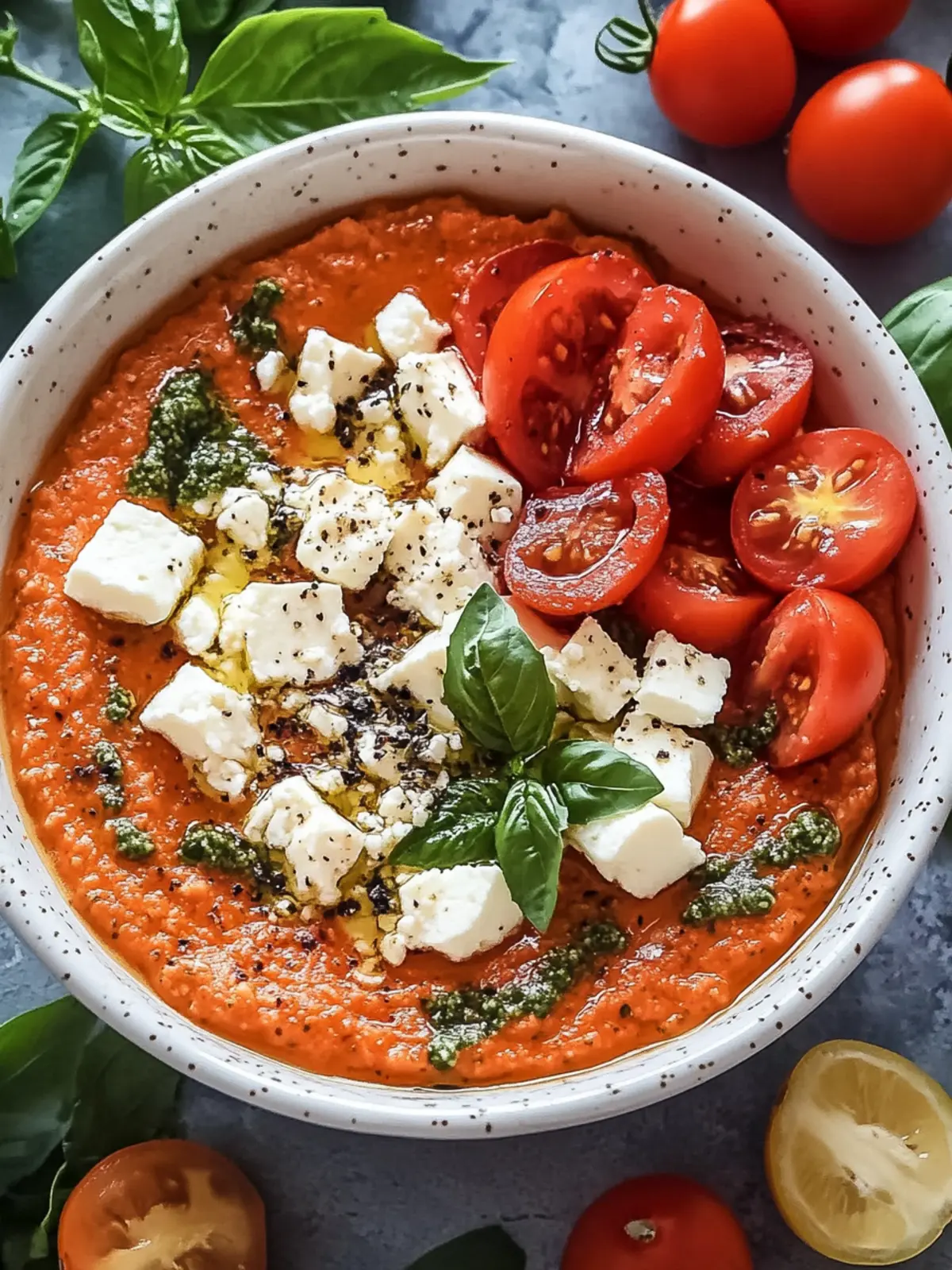 Schneller Tomaten Feta Dip – Dein cremiger Party-Hit 2 Schneller Tomaten Feta Dip