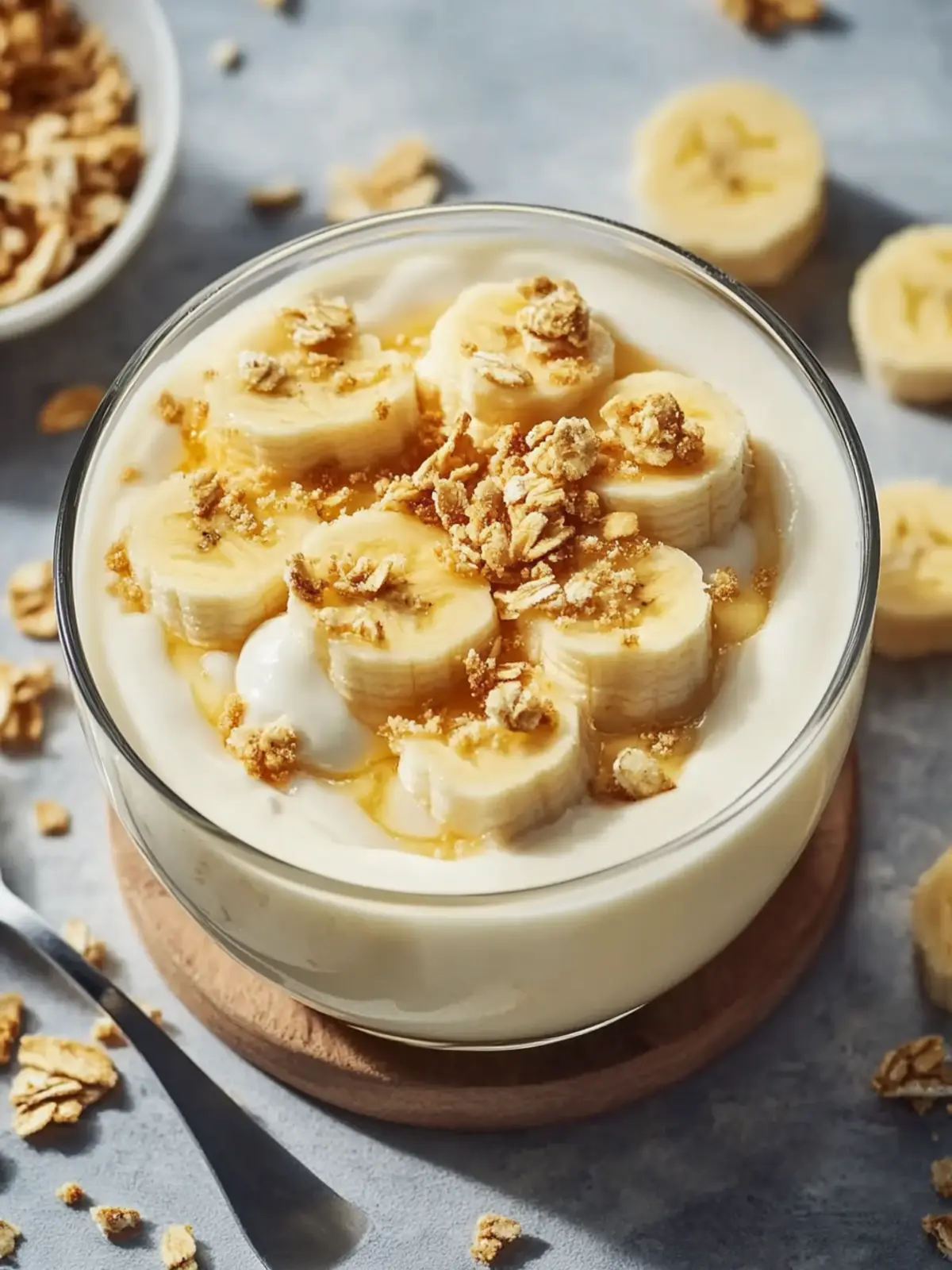 Gesunde Bananenpudding mit griechischem Joghurt Rezept