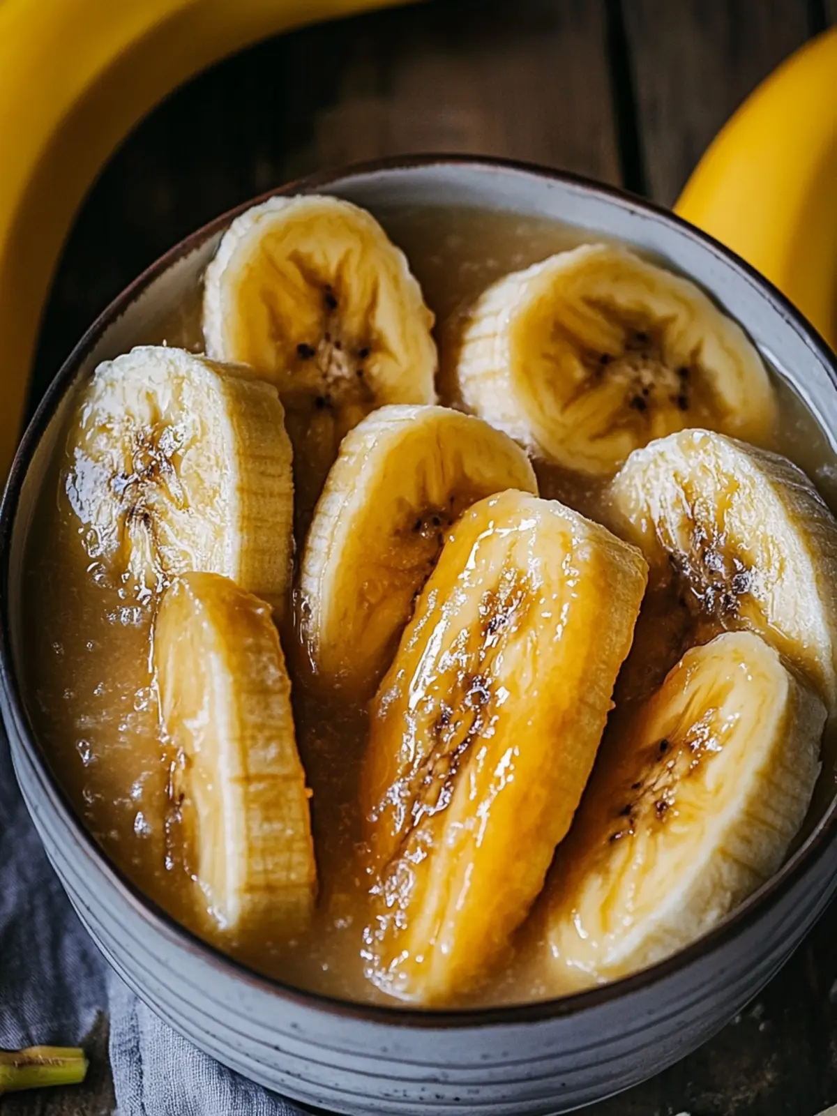 10-Minuten Sticky Süß Karamellisierte Bananen (Vegan)