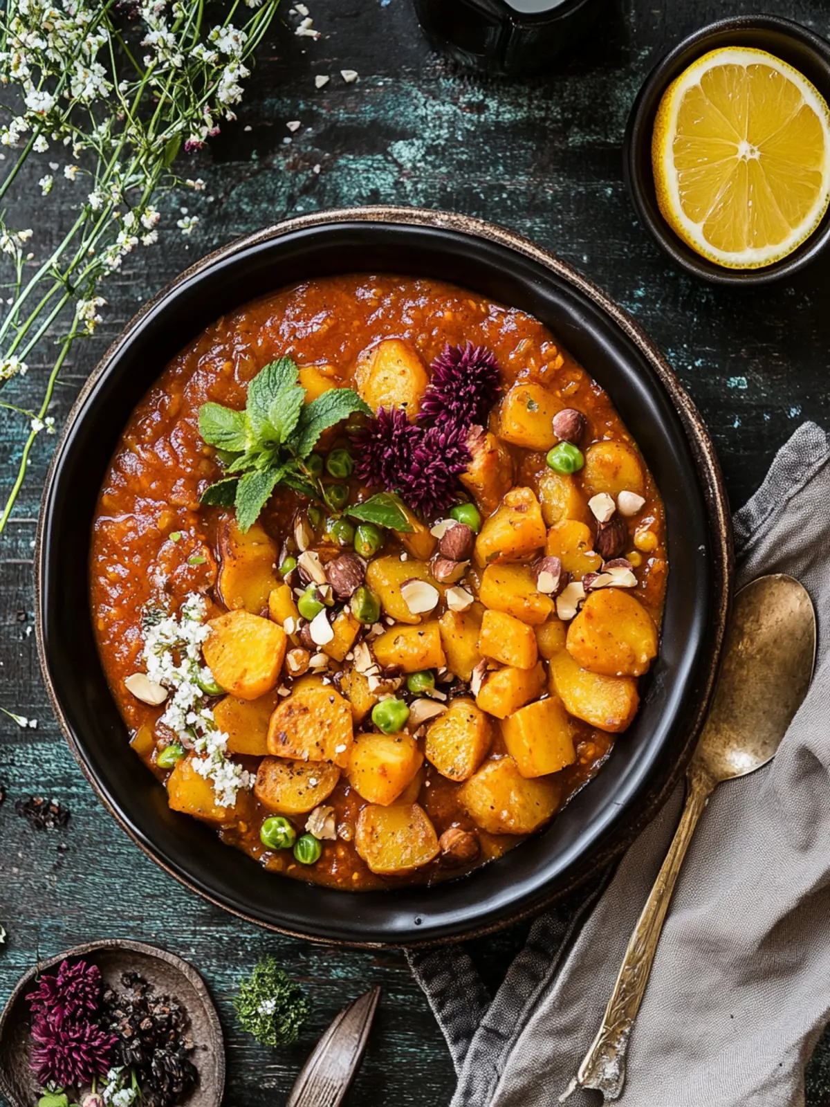 Herzhaftes veganes Süßkartoffel-Eintopf für warme Abende 5 Herzhaftes veganes Süßkartoffel-Eintopf