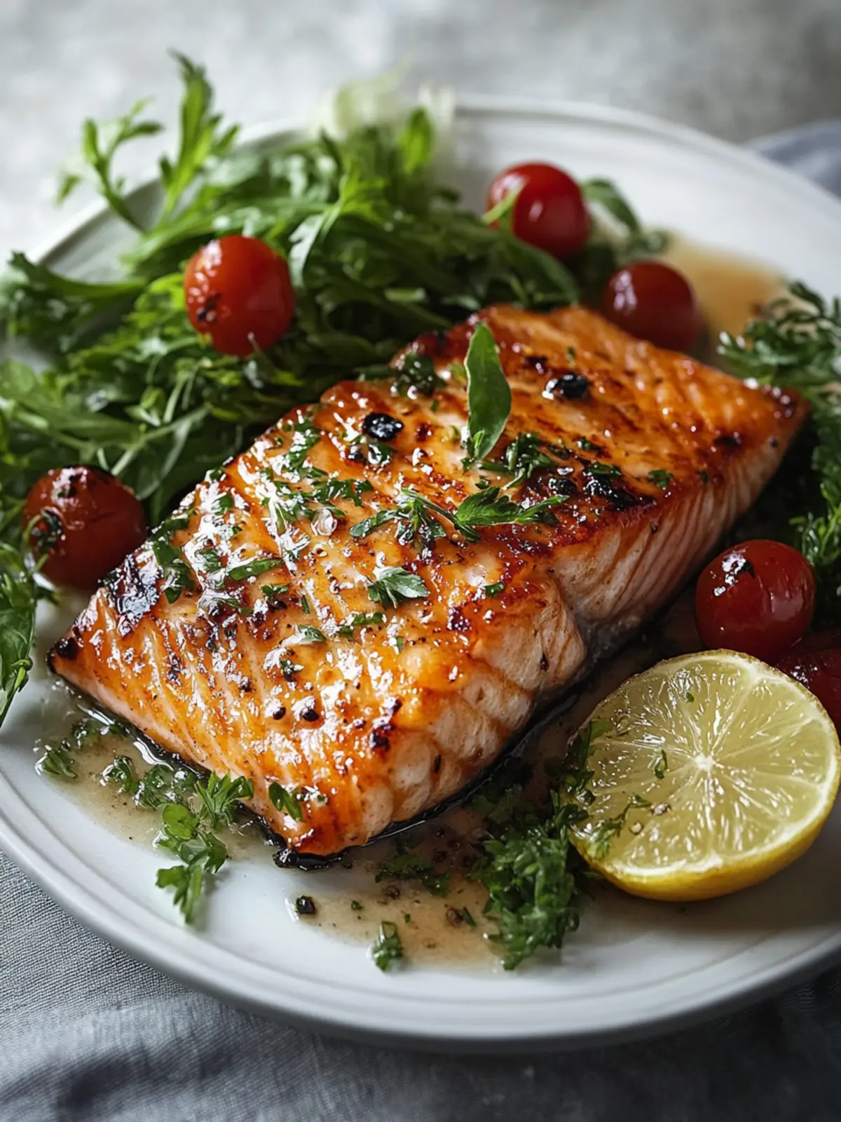 Saftiges Lachsfilet vom Grill mit Honig-Senf-Glasur genießen 2 Saftiges Lachsfilet vom Grill