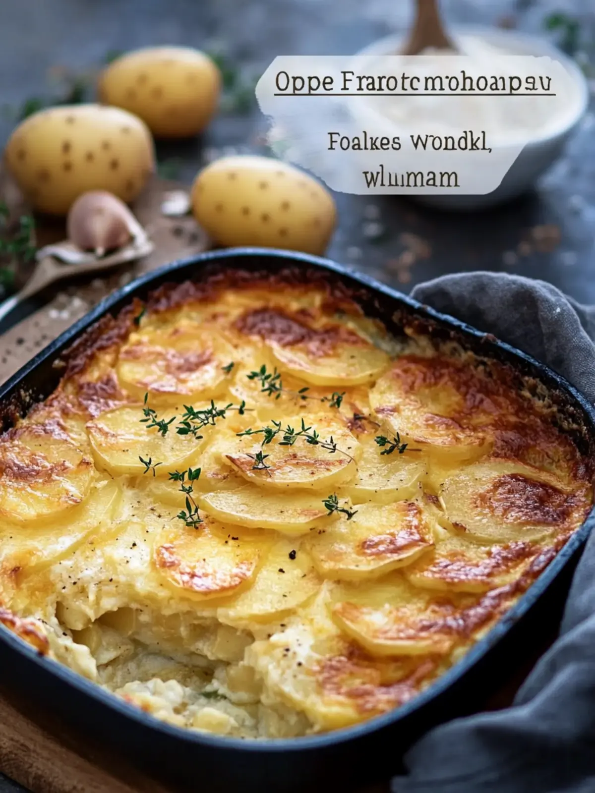 Überbackenes Kartoffelgratin wie bei Mama: Cremiger Genuss Zuhause 4 Überbackenes Kartoffelgratin wie bei Mama
