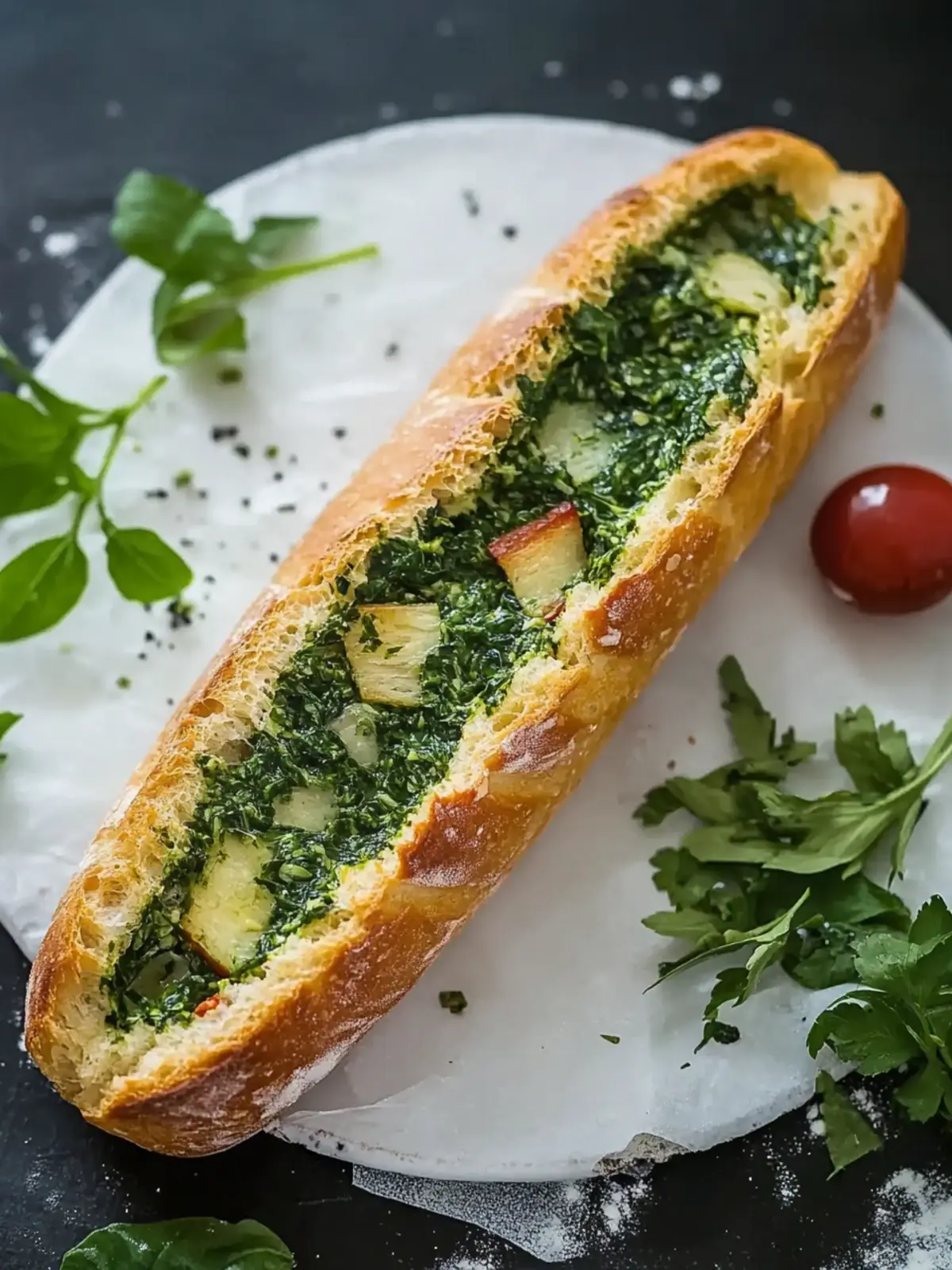 Köstliches Bärlauchbaguette für den perfekten Frühlingssnack 2 Bärlauchbaguette