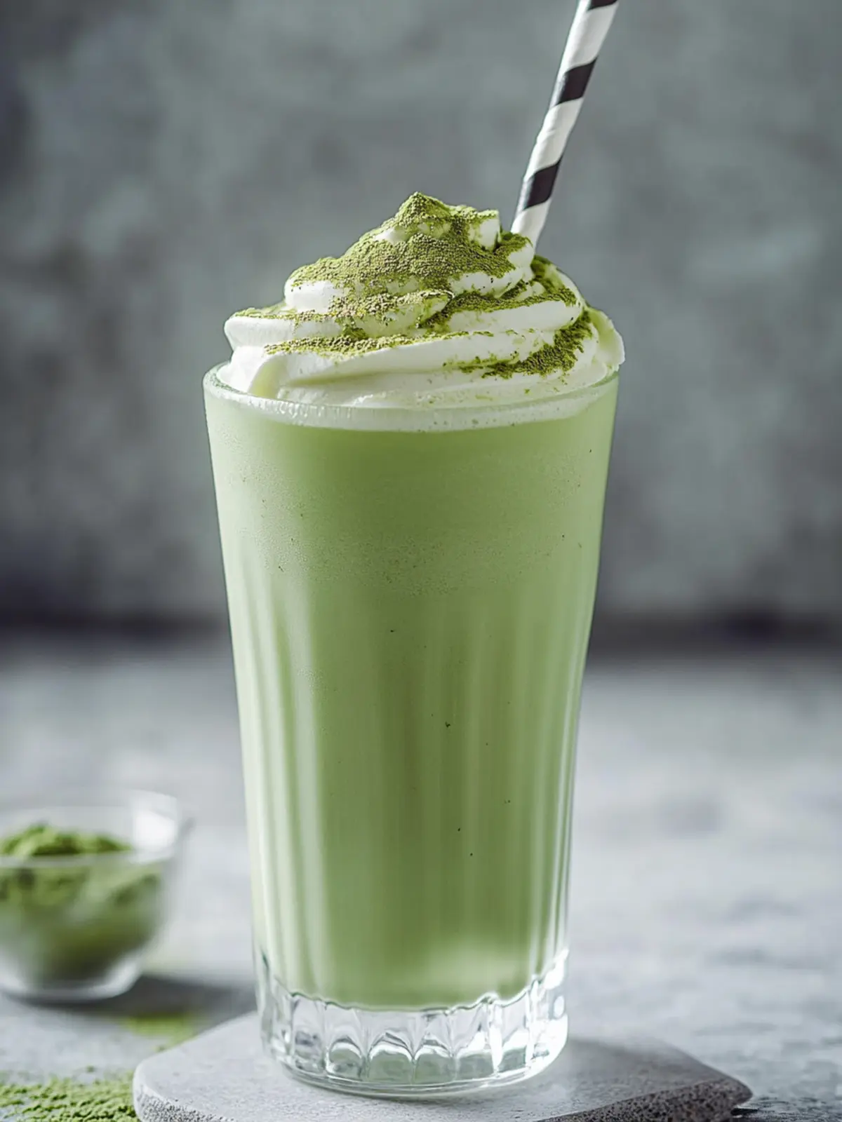 Cremiger 3-Zutaten Matcha Milchshake für schnelle Genussmomente 4 3-Zutaten Matcha Milchshake