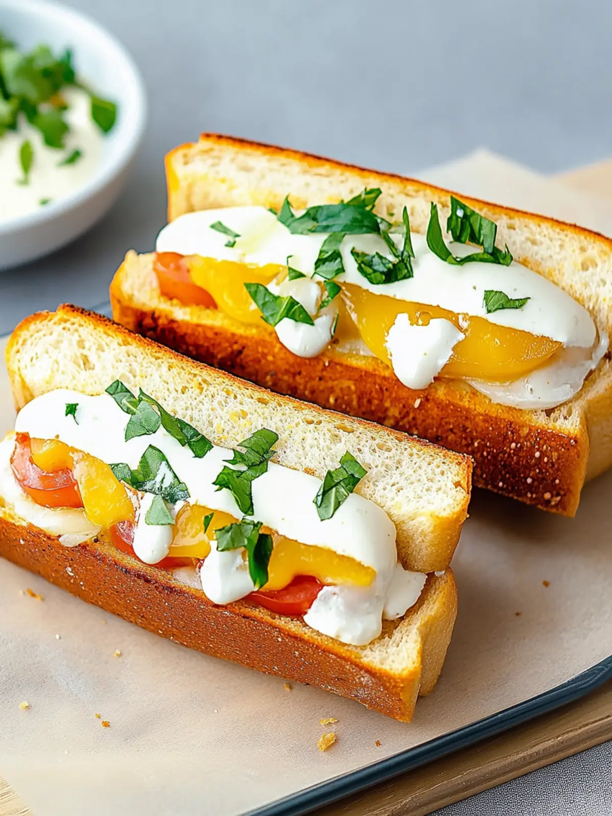 Eiersandwich mit cremiger Sriracha-Mayo für perfekten Genuss 5 Eiersandwich