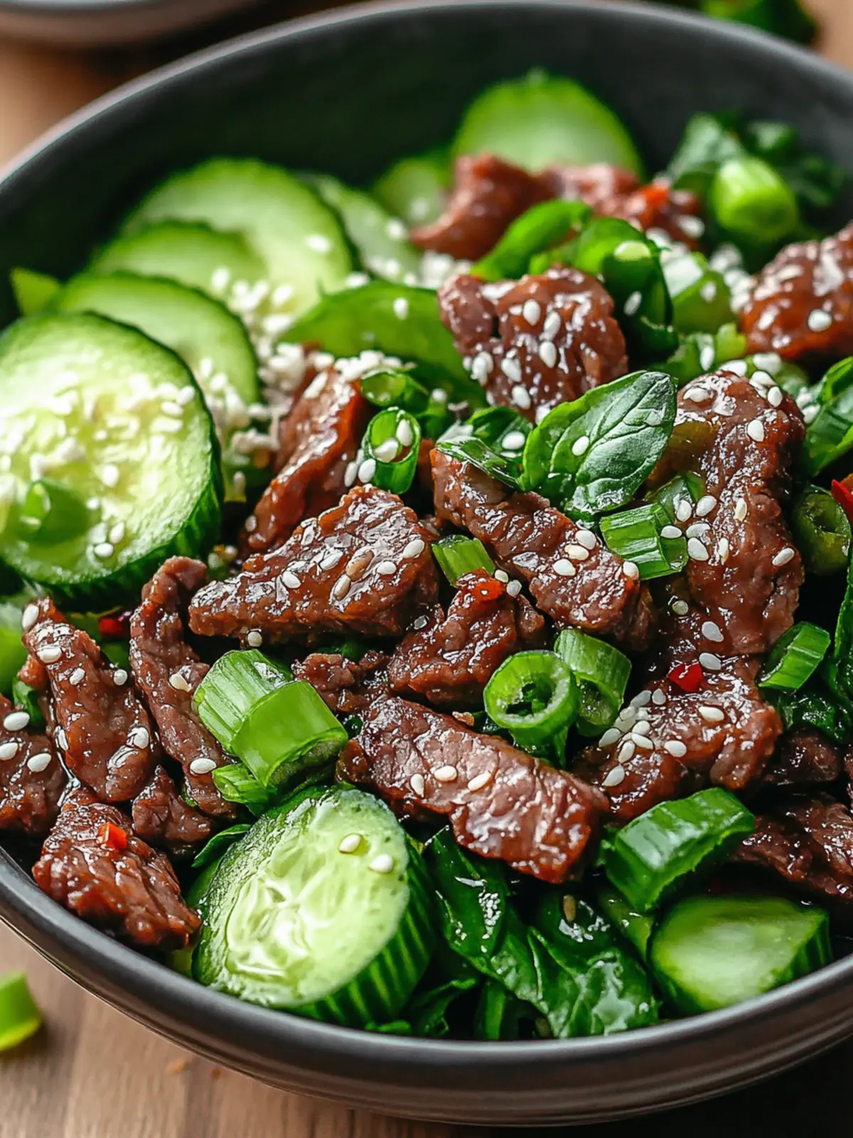 Unwiderstehliches würziges Keto Koreanisches Rinderhackfleisch & Gurkensalat für schnelle Abende 2 Unwiderstehliches würziges Keto Koreanisches Rinderhackfleisch & Gurkensalat