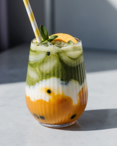 Eisige Mango Matcha Latte – Der perfekte Post-Workout Drink 2 Eisige Mango Matcha Latte – Der perfekte Post-Workout Drink