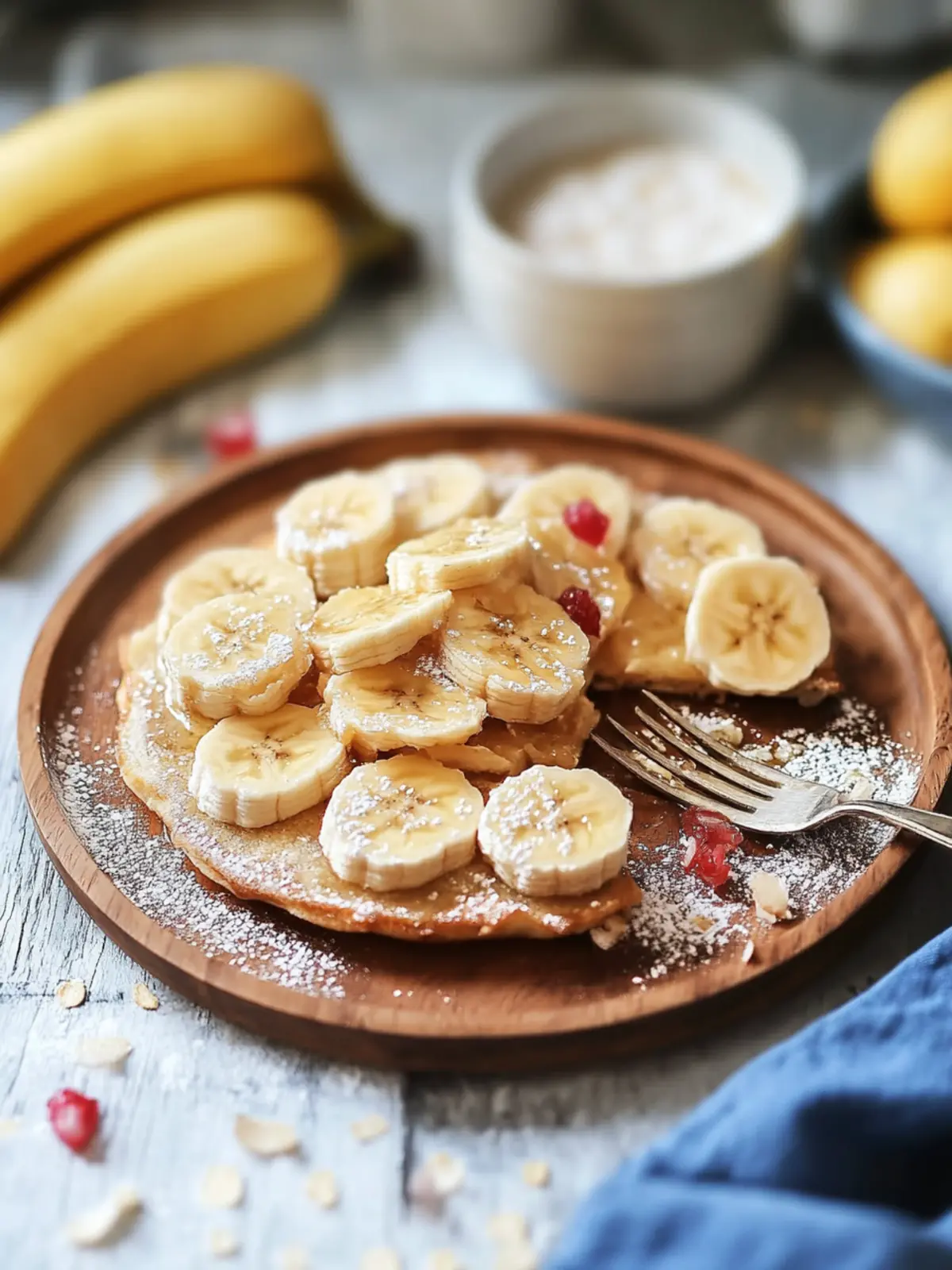 Glutenfreie Bananenpfannkuchenbissen für deine Snacklust 2 Bananenpfannkuchenbissen