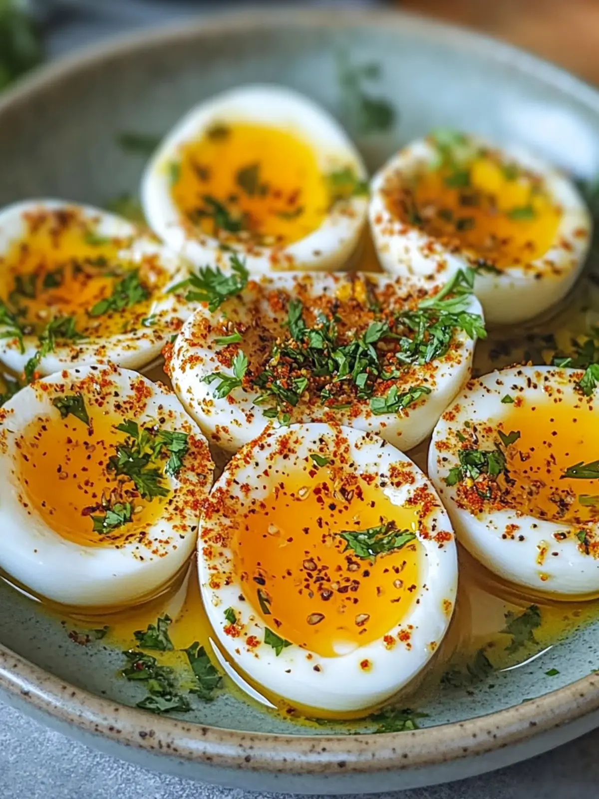 Cajun gekochte Eier mit würziger Knoblauchbutter für jeden Genuss 2 Cajun gekochte Eier mit würziger Knoblauchbutter