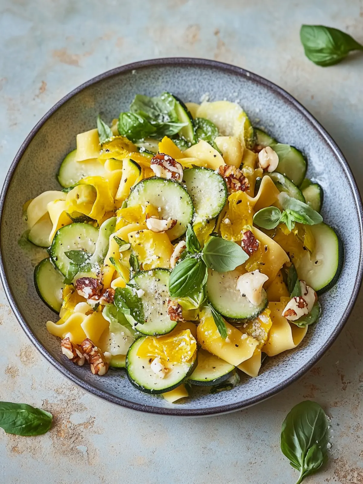 Sommerlicher Nudelsalat mit Zucchini: Frisch und Bunt genießen 2 Sommerlicher Nudelsalat mit Zucchini