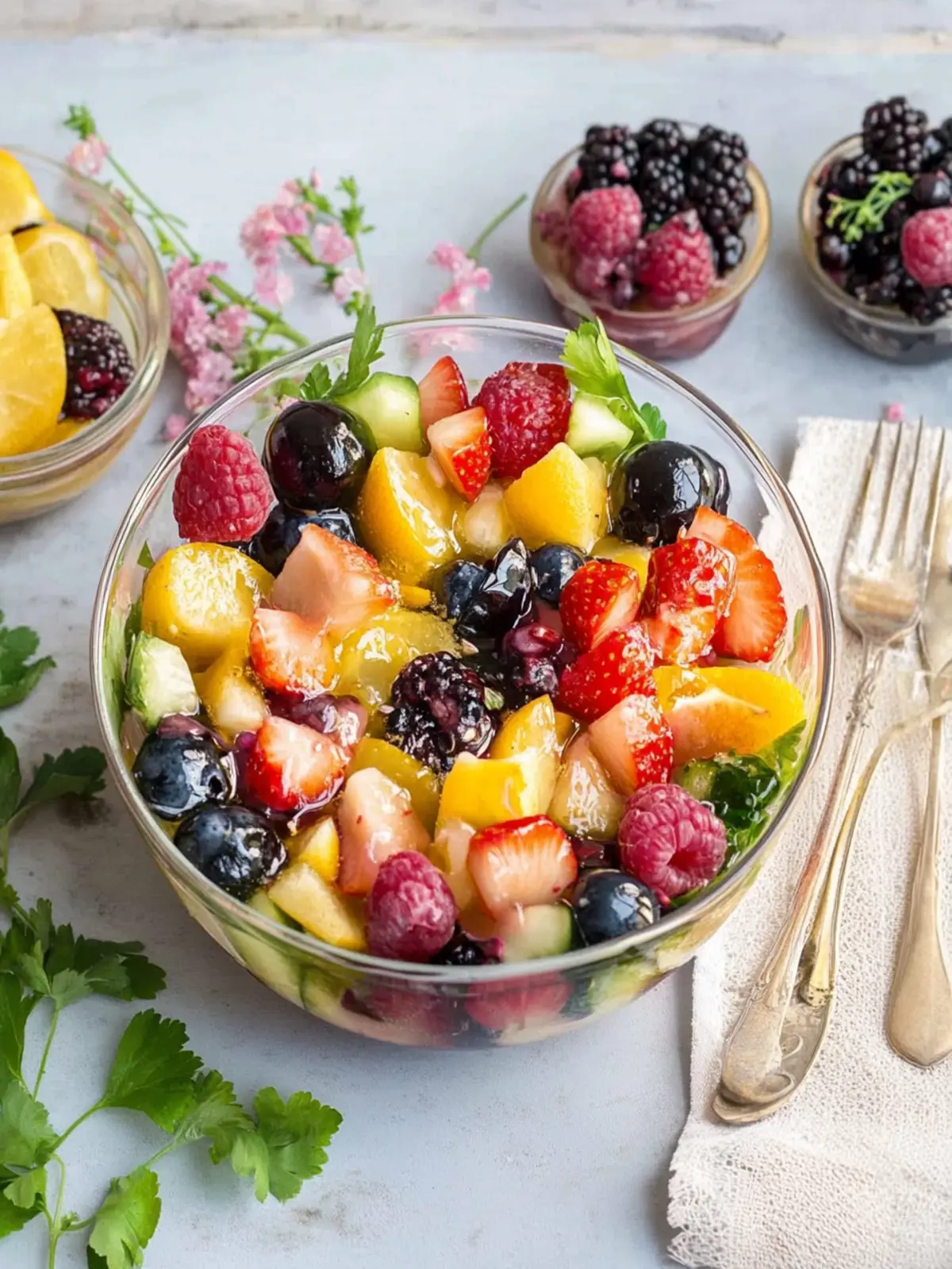 Frischer Oster-Obst-Salat für einen spritzigen Brunch 4 Oster-Obst-Salat