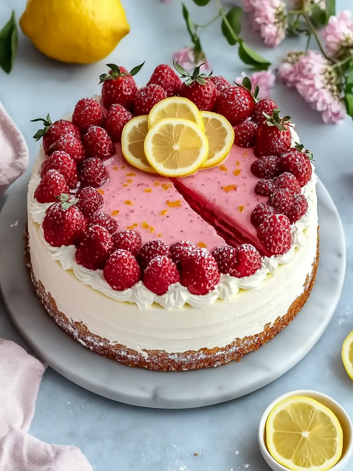 Hausgemachter Erdbeerkuchen mit Zitronencreme: Sommerliebe pur 4 Hausgemachter Erdbeerkuchen mit Zitronencreme