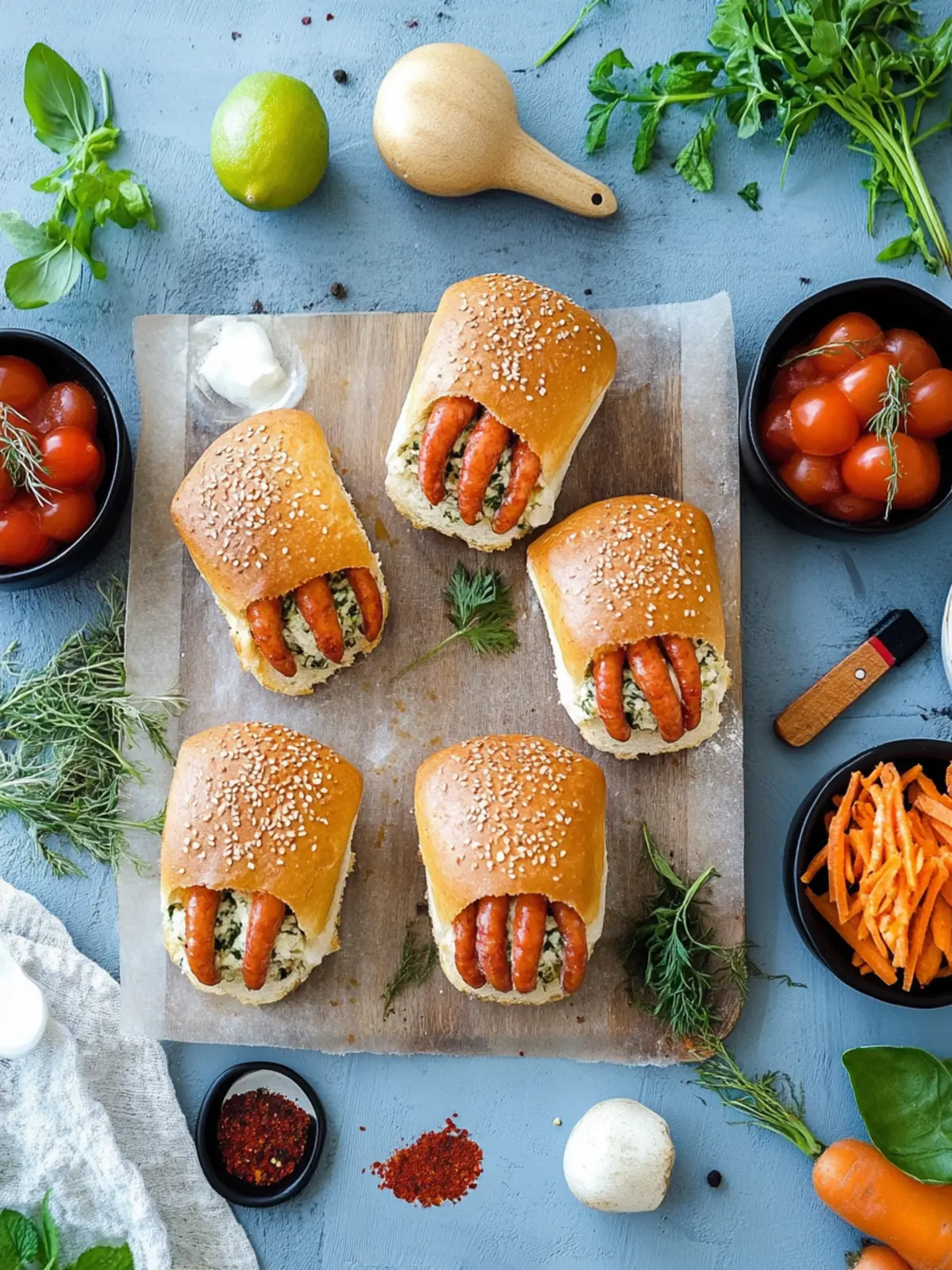 Leckere Hot Dog Kraken aus dem Thermomix für große Augen 5 Hot Dog Kraken aus dem Thermomix