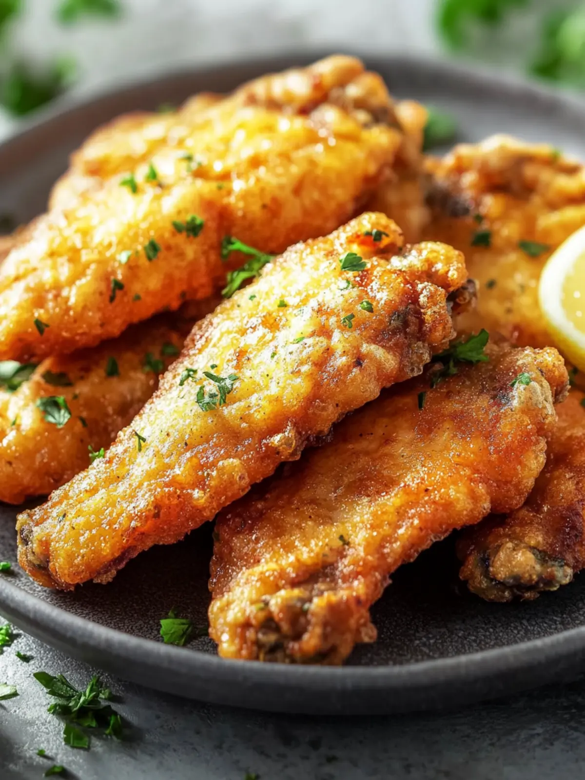 Krosse Luftfritteusen-Hühnchenflügel für gesunde Genussmomente 2 Luftfritteusen-Hühnchenflügel