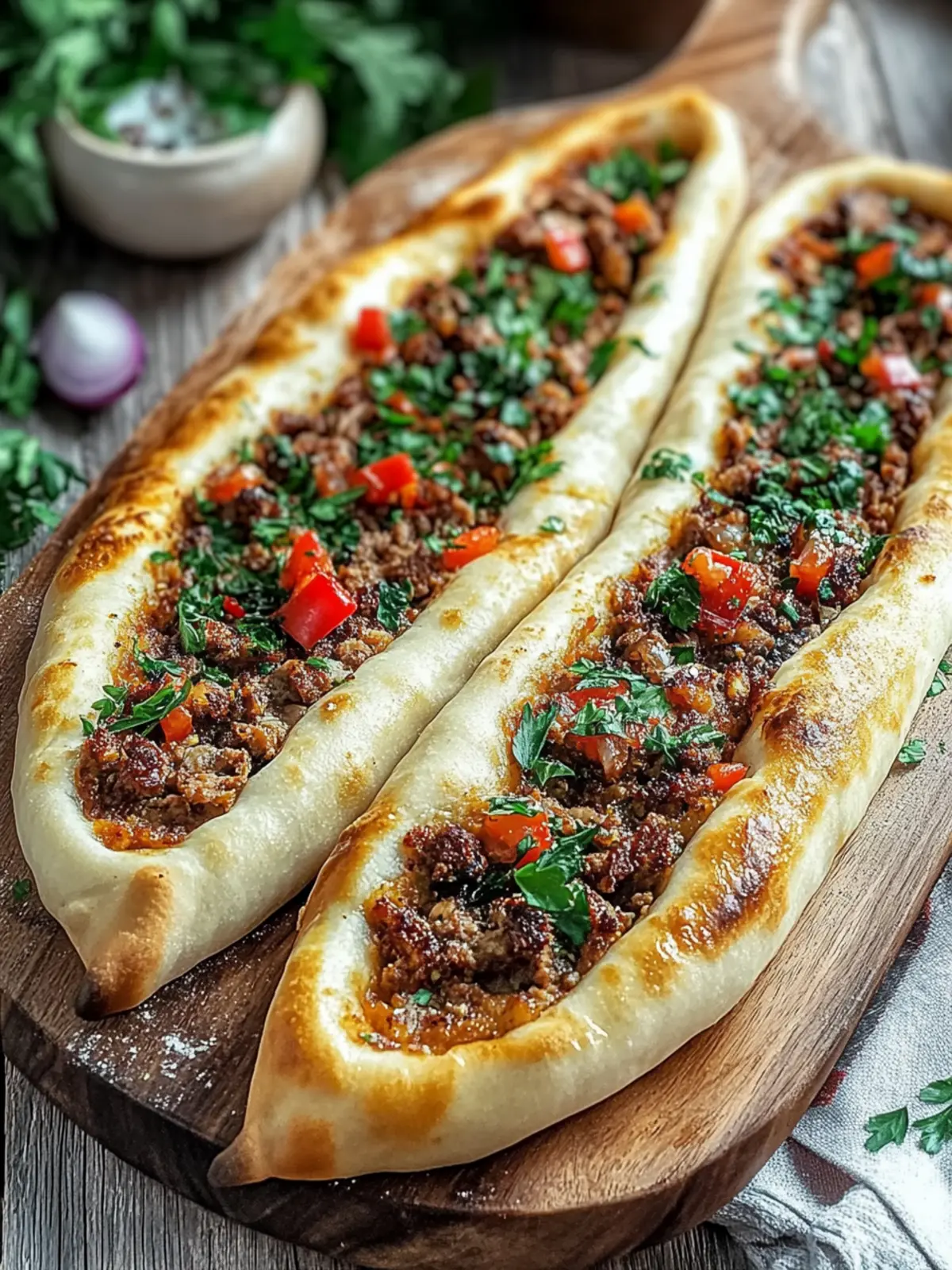 Türkische Pide mit Hackfleisch – Herzhaft & Würzig für jeden Tag 4 Türkische Pide mit Hackfleisch – Herzhaft & Würzig