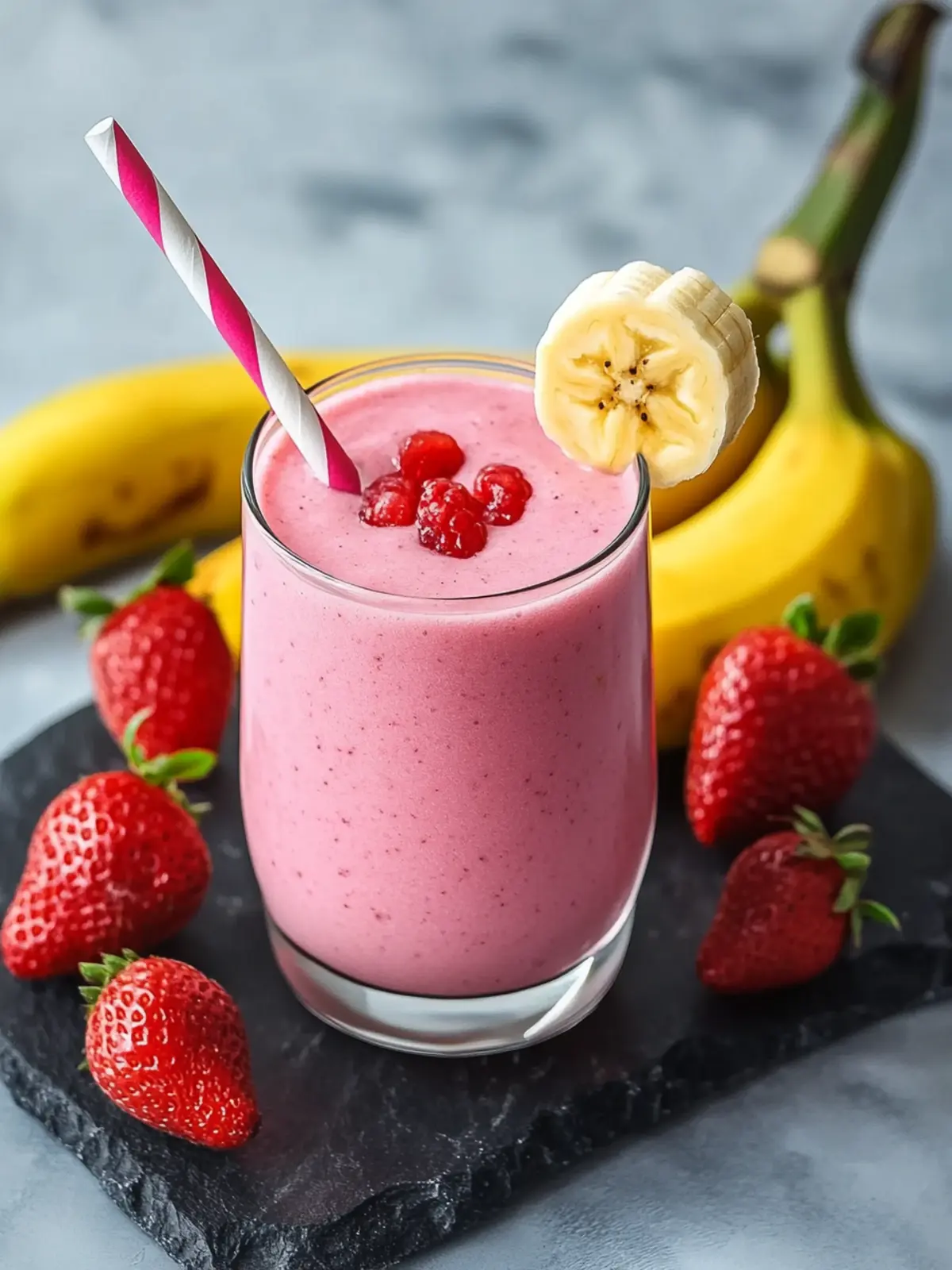 Erdbeer-Bananen-Smoothie: Cremig-frisch für den perfekten Start 3 Erdbeer-Bananen-Smoothie